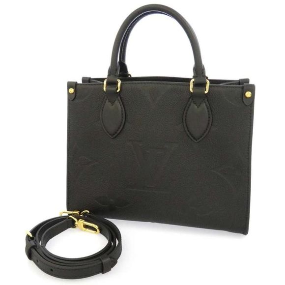 Louis Vuitton Tote Bag On The Go PM Monogram Implant Noir - Picture 1 of 6